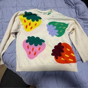 100% cashmere Boden Strawberry Sweater